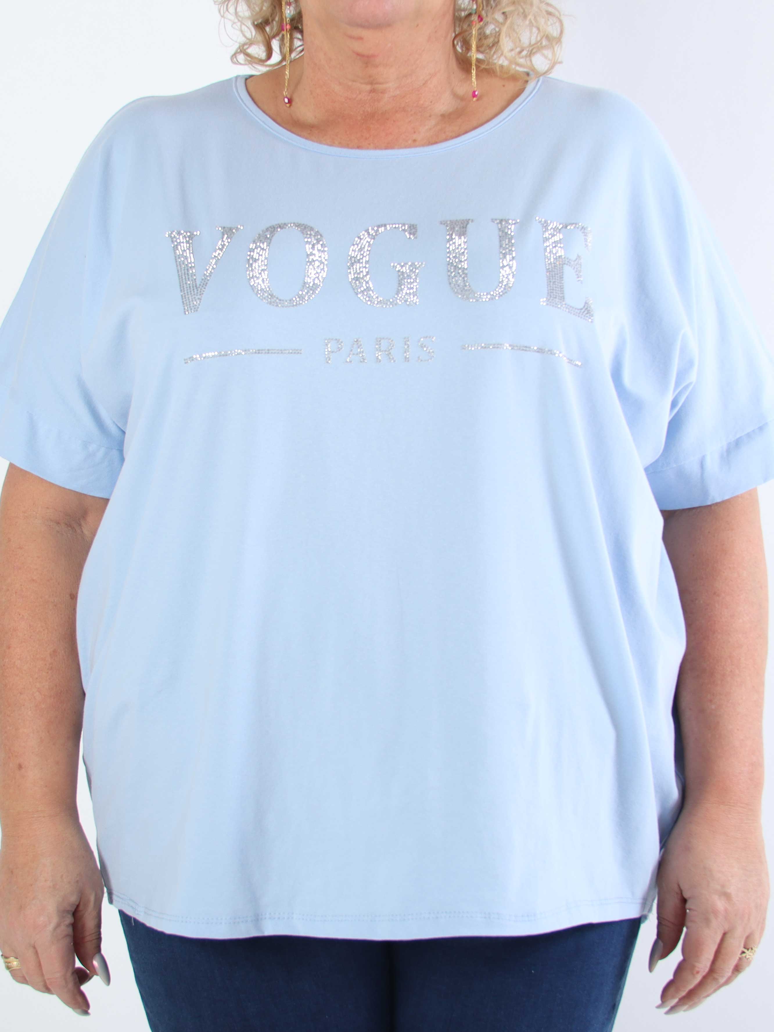 Mintu - T-shirt med mockapressning i plus size